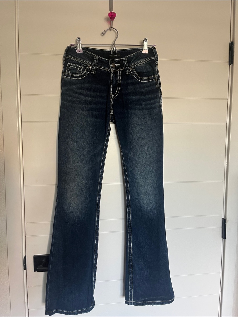 Silver Jeans Women's Dark Wash Flare Jeans